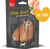 Pets Unlimited Steak Fillet - Kip - 8 zakjes à 100g