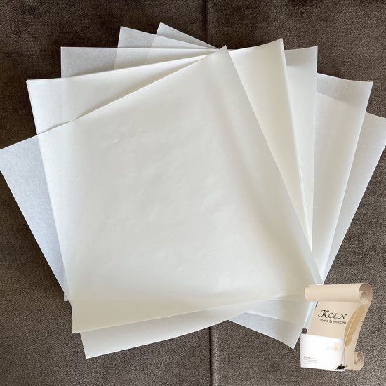 Papier sulfurisé sans impression - 30x30 cm - 500 pièces