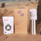 Air Up Drinkfles starterskit - 480 ml Steel Bottle Moon - Inclusief 3 pods - starterskit - hydraterend - Air up fles - geurwater - vegan - bio