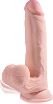 King Cock Plus Godemiché réaliste avec scrotum mobile - 19.5 cm
