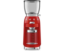 SMEG CGF11RDEU - Elektrische koffiemolen - Rood - 30 maalstanden