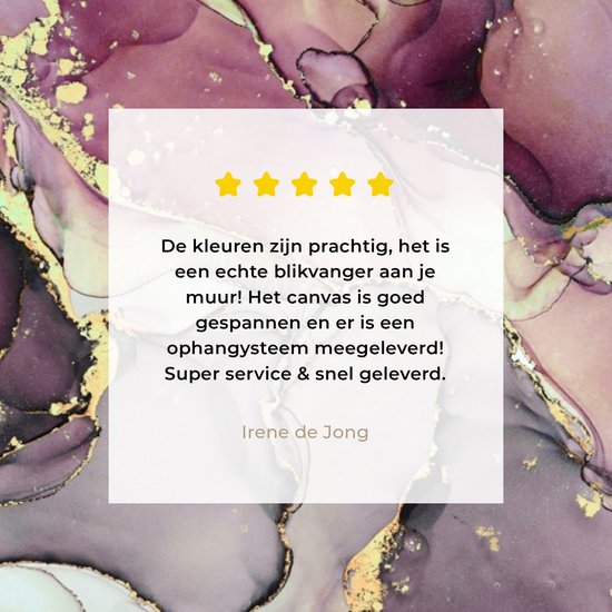 Tableau sur toile Marbre - Rouge - Violet - Or - 140x90 cm - Décoration murale