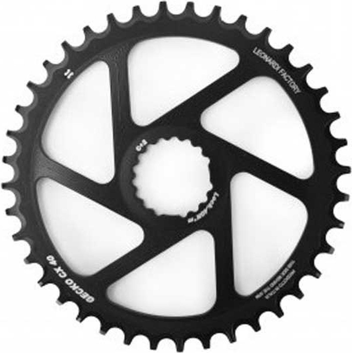 Leonardi Racing Gecko Cx / Gravel Cannondale Direct Mount Kettingblad Zwart 44t