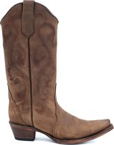 bruine cowboy laarzen