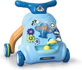 Cabino 2 in 1 Baby Walker / Loopwagen - Educatief Baby Speelgoed - Licht & Geluidseffecten (9 tot 36 Maanden) - Blauw
