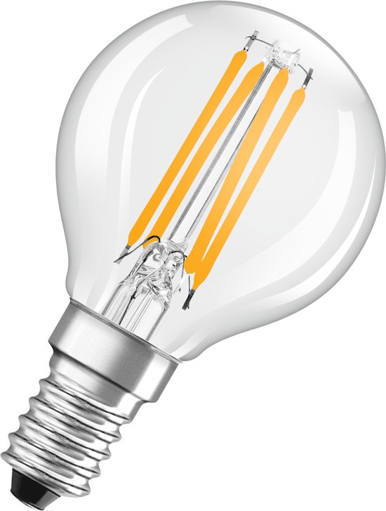 OSRAM 4099854066290 LED-lamp Energielabel B (A - G) E14 Globe (mini) 2.5 W = 40 W Warmwit (Ø x h) 45 mm x 45 mm 1 stuk(s)