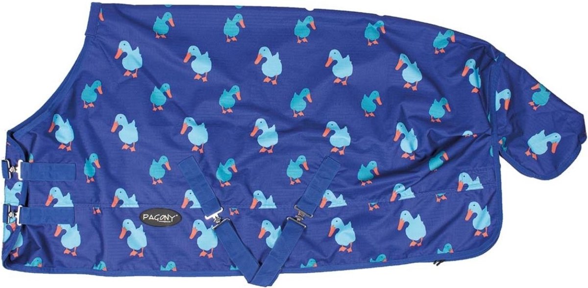 Pagony Duck 0g Turnoutdeken - Maat: 175 - Blauw - Polyester