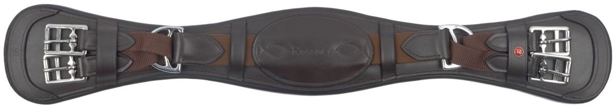 Rossner Ease Dressuursingel - Maat: 55 - Bruin - Leer