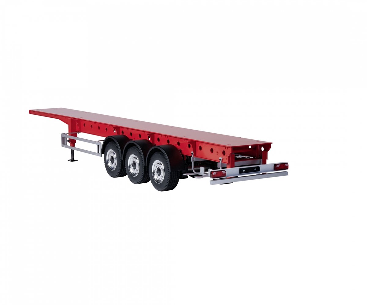 Carson Modelbouwpakket Militaire voertuigen - 907730 RC 3-Assige Trailer zonder Opbouw - Versie III RC Plastic - 1:14 - Modelbouw