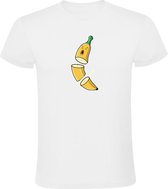 Gesneden banaan Heren T-shirt - eten - fruit - game - ninja - gezond - voeding - man - verjaardag - humor - grappig