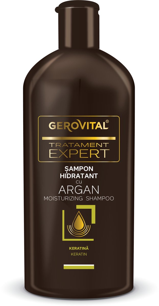 Gerovital Tratament Expert Hydraterende shampoo met Argan oil en Keratine - 250ml