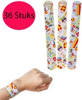 Klaparmband Sinterklaas 36 STUKS - Traktatie - Uitdeelcadeautjes voor kinderen - Speelgoed Traktaties