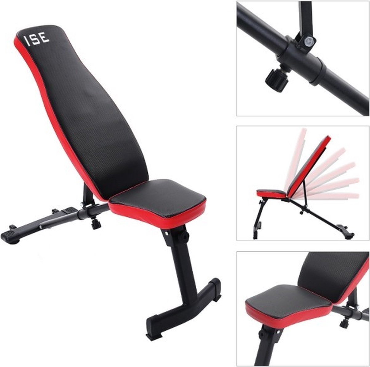 ISE Banc de Musculation Pliable Banc Inclinable Réglable