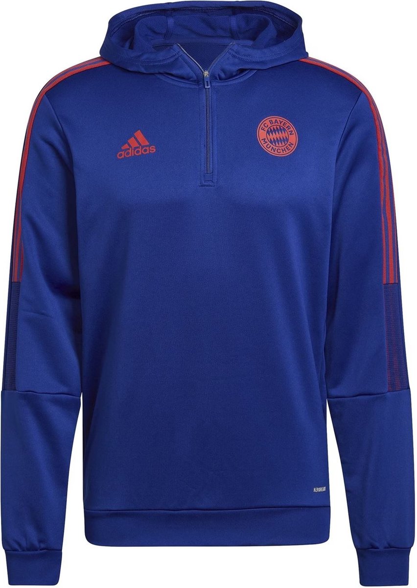 FC Bayern Munchen hoodie adidas 1/4 zip maat XL