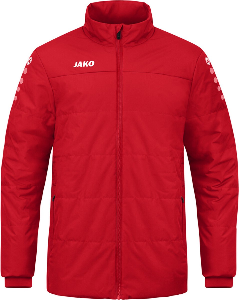 JAKO Coachjas Team Zonder Capuchon Rood Maat 3XL