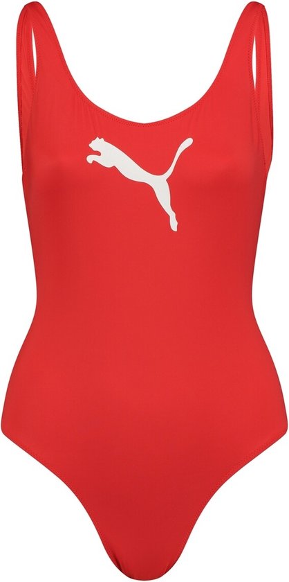 Puma - Women Swimsuit - Badpak - XS - Rood