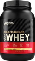 Bol.com Optimum Nutrition Gold Standard 100% Whey Protein - French Vanilla - Proteine Poeder - Eiwitshake - 900 gram (28 servings) aanbieding