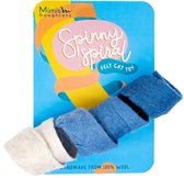 Mimis Daughters Spinny Spiral - Kattenspeelgoed - Kattenspeeltje - Stimuleert het jachtinstict - 100% Viltwol - Blauw