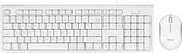 Macally QKEYCOMBO Full-size bedrade USB-A toetsenbord en 3-knops optische muis voor Mac - Wit - US Engels (ANSI)