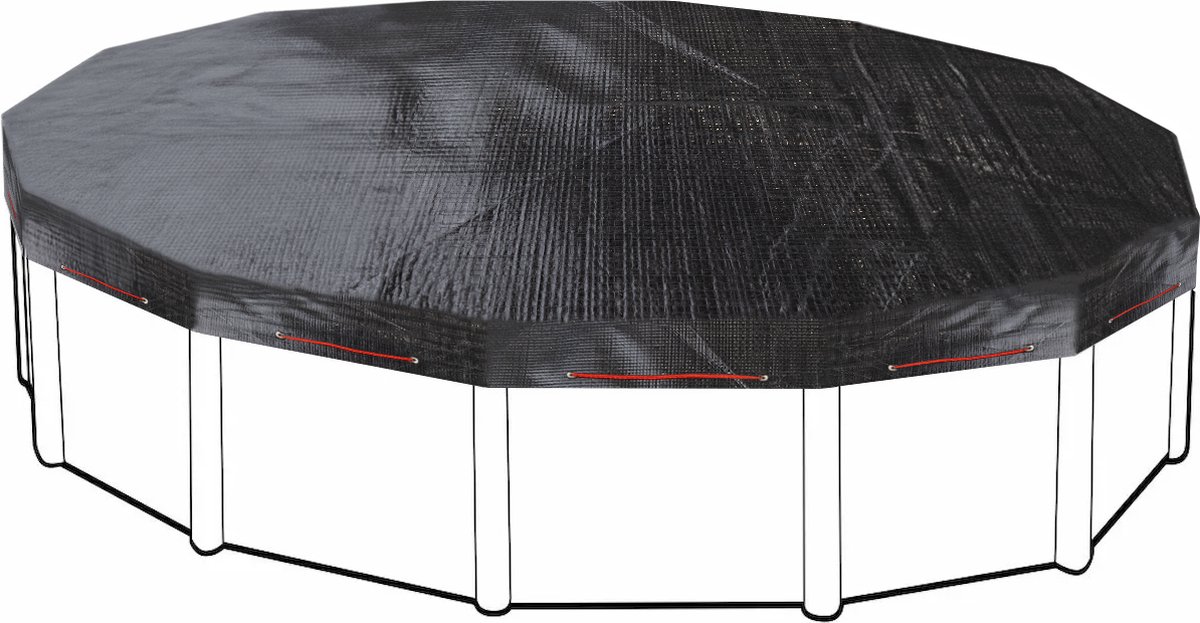 Afdekzeil voor rond zwembad 600cm (zeilmaat 660)