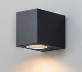 EGLO Jabaga Wandlamp Binnen en Buiten - GU10 - 8 cm - Zwart