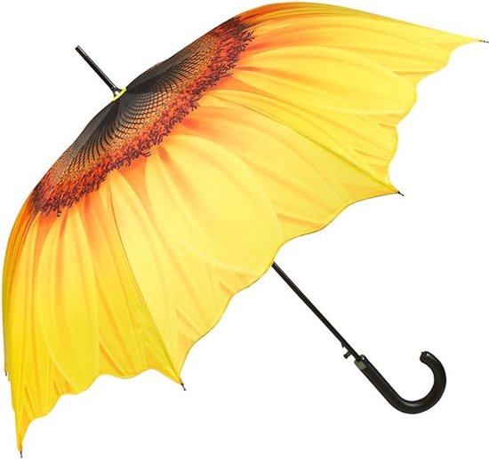 Paraplu zonnebloem automatisch windbestendig licht paraplu stabiel bloem