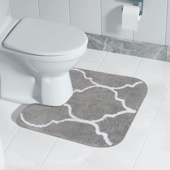 U-vormige toiletmat Absorberende microvezel douchemat Machinewasbare badmat Tapijtbasismat Antislip vloermat Tapijt voor badkamer wasruimte