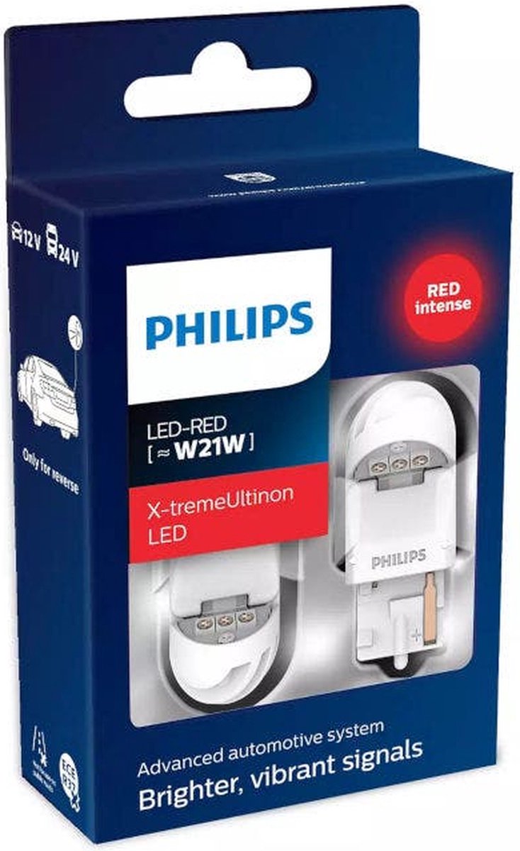 Philips X-tremeUltinon LED W21W Red set 11065XURX2