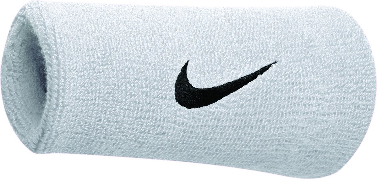 Nike Swoosh Dubbelbreed ZweetbandVolwassenen Wit