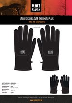Heatkeeper - Dames winter handschoenen softshell - Zwart - S/M - 1-Paar - Dames handschoenen winter