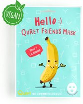 Quret Hello Friends Banana Face Mask Sheet - Vegan - Korean Skincare
