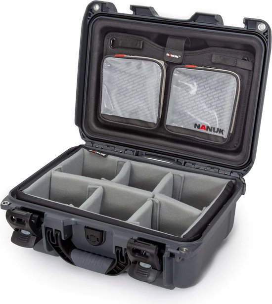 Foto: Nanuk 915 case w lid org w divider graphite pro photo kit case