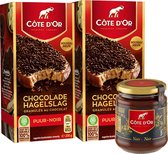 Côte d'Or ontbijtpakket met hagelslag en smeerpasta - puur - 700g
