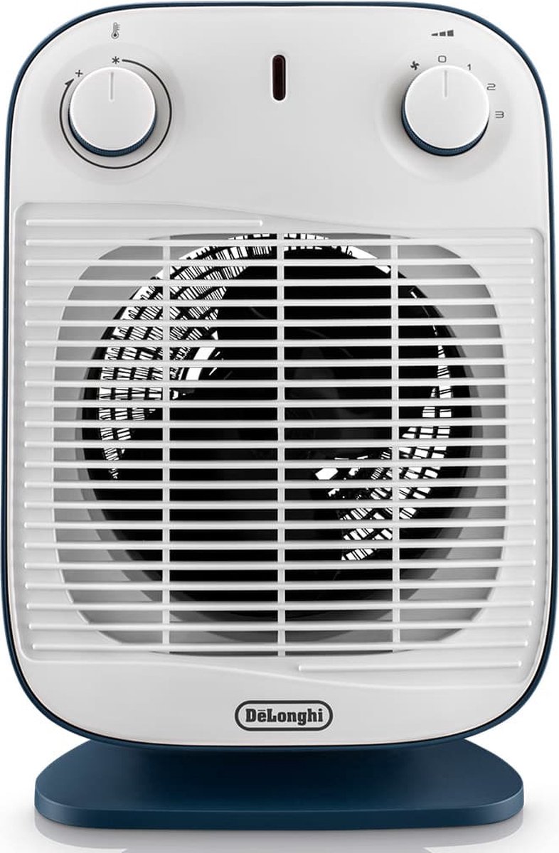 De'Longhi Bend Line, Keramische Ventilatorkachel Binnenmodel, HFS50B20.AV, Blauw/Wit