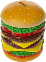 Tirelire Rotary Hero Hamburger - Tirelire Unique et Durable - Épargne Éducatif pour Enfants et Adultes - Idée Cadeau Perfect - 14x14x16cm