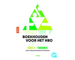 Boekhouden voor het hbo deel 1. Theorieboek