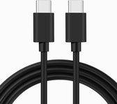 NÖRDIC USBC-351 USB-C naar USB-C kabel - USB 2.0 - 2,4A - 480Mbps - 12W - 5m - Zwart