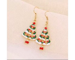 Akyol - Kerstoorbellen – oorbellen kerst - kerstboom oorbellen - kerstboom - kerst accessoires – kerst – kerstmis – Christmas - oud en nieuw – kerst accessoire – kerst – feestdagen