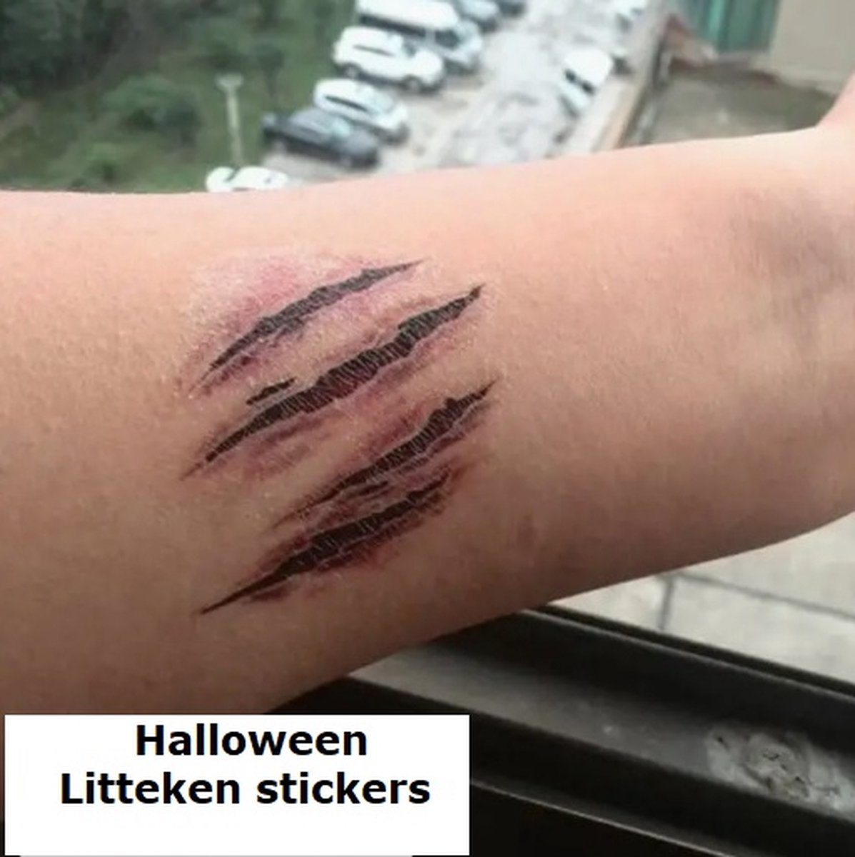 Autocollants Cicatrices Réalistes Pour Halloween – Effets Spéciaux De Blessures Et Coupures – Faciles à Appliquer Avec De L’Eau – Parfait Cosplay Et Fêtes