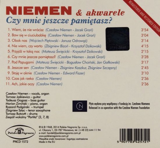 Czesław Niemen: Czy Mnie Jeszcze Pamiętasz [CD], Czesław Niemen | CD