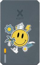 Xtorm Powerbank 10 000mAh Grijs - Design - Autocollants - Port USB-C - Léger / Format voyage - Convient pour iPhone et Samsung