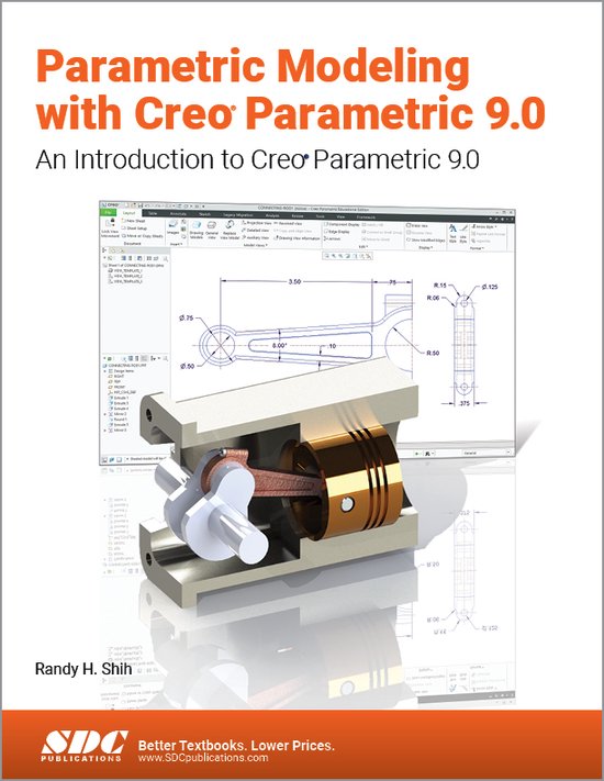 Parametric Modeling with Creo Parametric 9.0 - cover