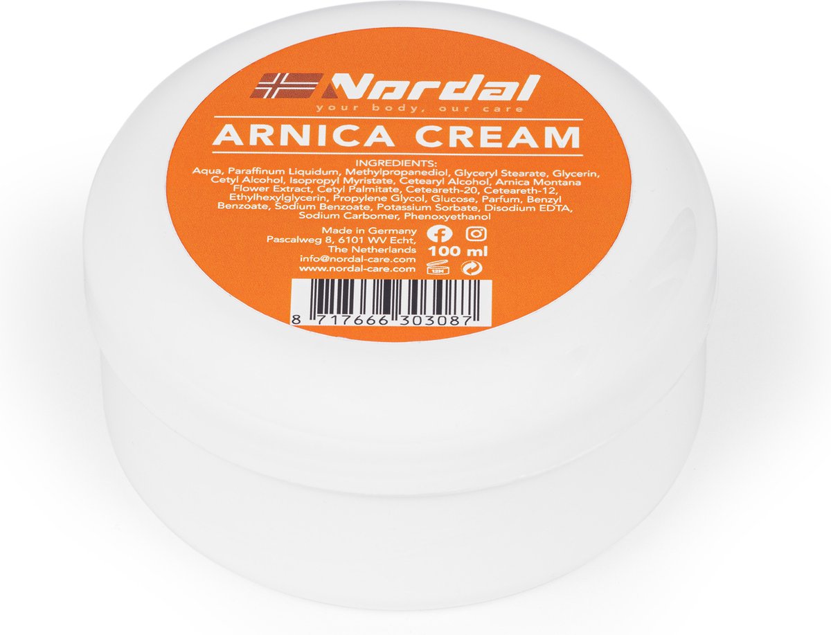 Nordal - Arnica Crème - Verzachtend gevoel - Tegen blauwe plekken en zwellingen - 100ml