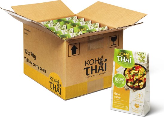 Koh Thai Gele curry kruidenpasta - 12 x 70 gram | bol
