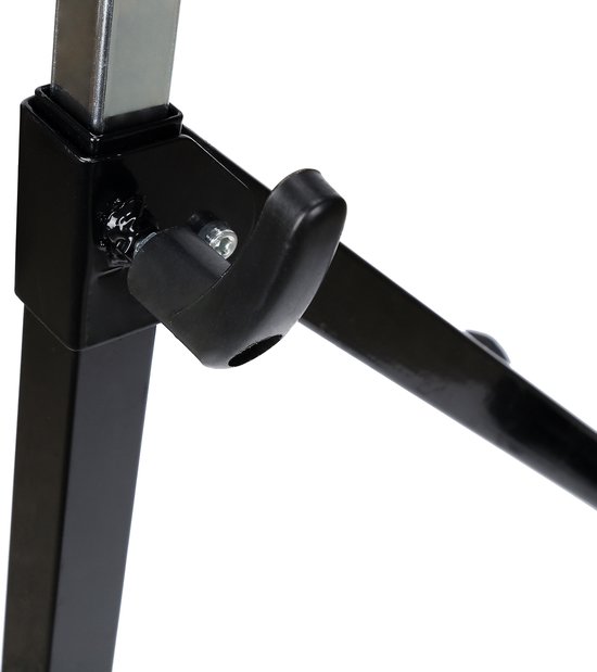 1x Rolbok 68-108cm verstelbaar rollensteun staal-Max. draagkracht 60kg-zwart van VONROC — afbeelding 3