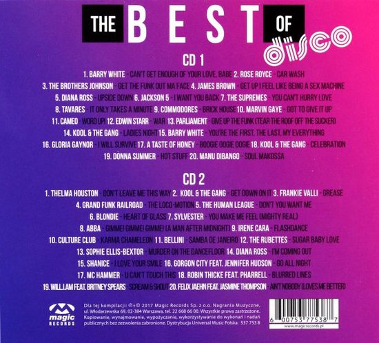 The best of Disco [2CD] - Barry White