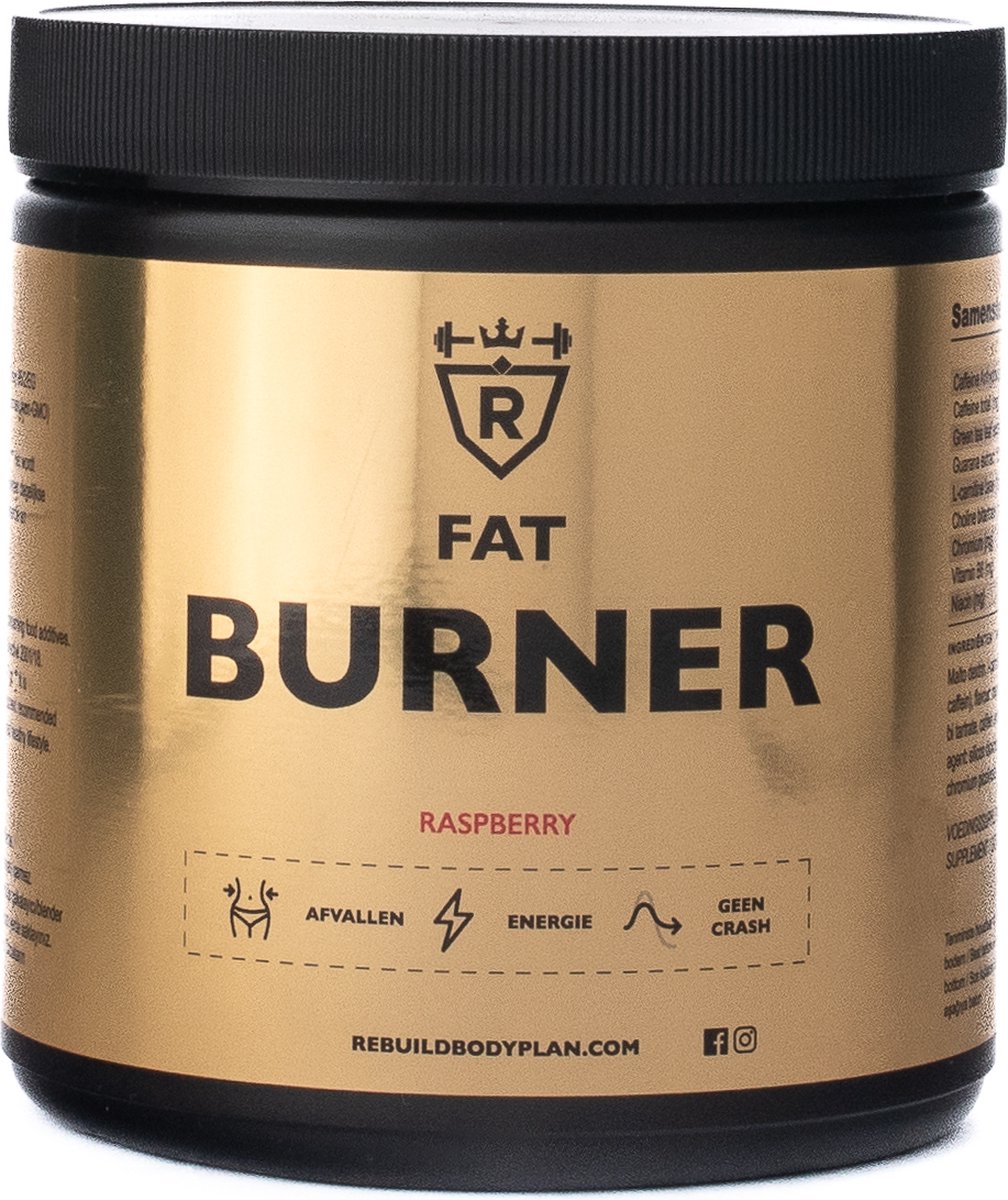 Goedkoopste Rebuild Nutrition FatBurner / Vetverbrander - Onderdrukt Hongergevoel - Afvallen - Geeft Energie - Framboos smaak - 30 doseringen - 300 gram