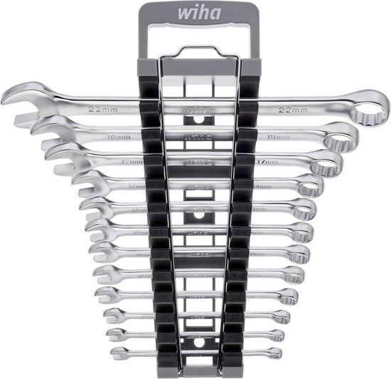 MIXPOWER Steckschlüssel-Set 3/8 Zoll – 13-teilig, 7-19 Mm, Metrisch, CR-MO, Mit Magnet & Aufbewahrungsschiene