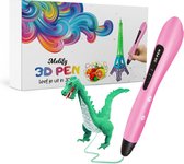 3D Pen Starterspakket - Melify 3D Pen Roze - Knutselen Meisjes - 3D Pen Vullingen - Tekenset - 7 Kleuren