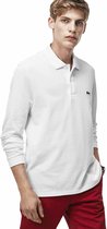 Lacoste Classic Fit polo lange mouw - wit - Maat: M